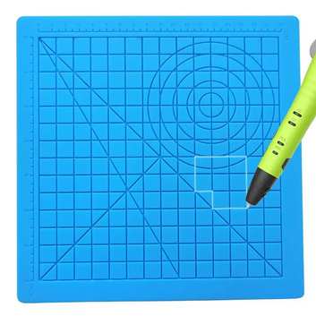 Enhance your 3D printing experience with our DIY 3D Printing Pen Silicone Template Mat. This mat not only provides a heat-proof surface for your pen, but also comes with a finger sleeve for added protection. 