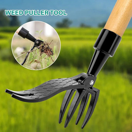 Effortlessly remove weeds from your garden with the Standing Metal Weed Puller. Its sturdy metal construction allows you to stand while pulling weeds, saving your back and knees. Say goodbye to pesky weeds and hello to a more enjoyable gardening experience!