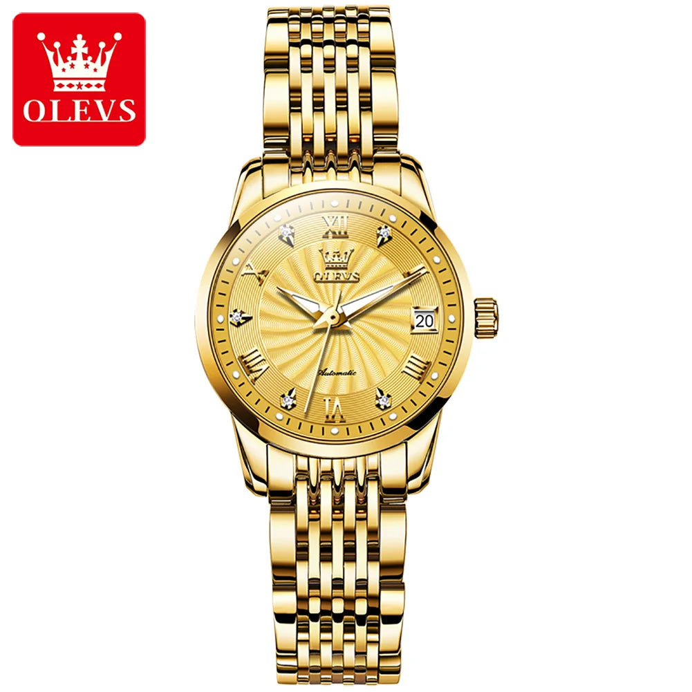 45832597831912 Experience the ultimate in luxury and style with the OLEVS Stainless Steel Watch for Men. Made from high-quality stainless steel, this watch boasts a sleek and modern design that will elevate any outfit. With its precise timekeeping and durable construction, this watch is sure to be a valuable addition to your collection.