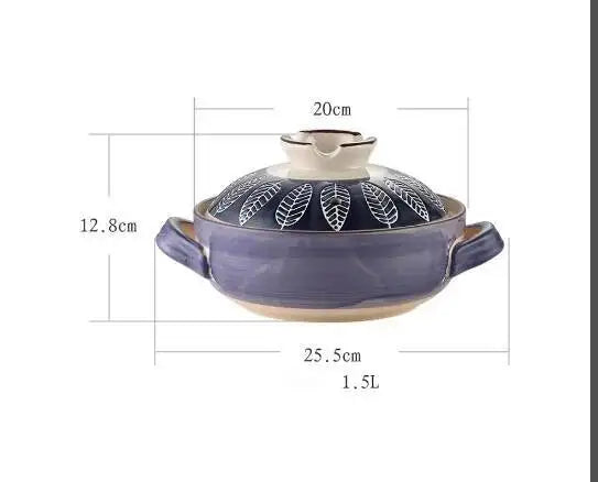 1.5L Japanese Thick Ceramic Heat Resistant Pots