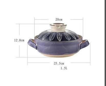 1.5L Japanese Thick Ceramic Heat Resistant Pots