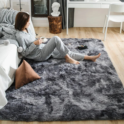 Experience ultimate comfort and luxury with our Plush Soft &amp; Fluffy Anti-Slip Rugs! Sink your feet into the ultra-soft material and enjoy the added safety of the anti-slip backing. Transform any room into a cozy oasis with these premium rugs.