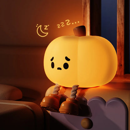 Soft Halloween Pumpkin Night Light