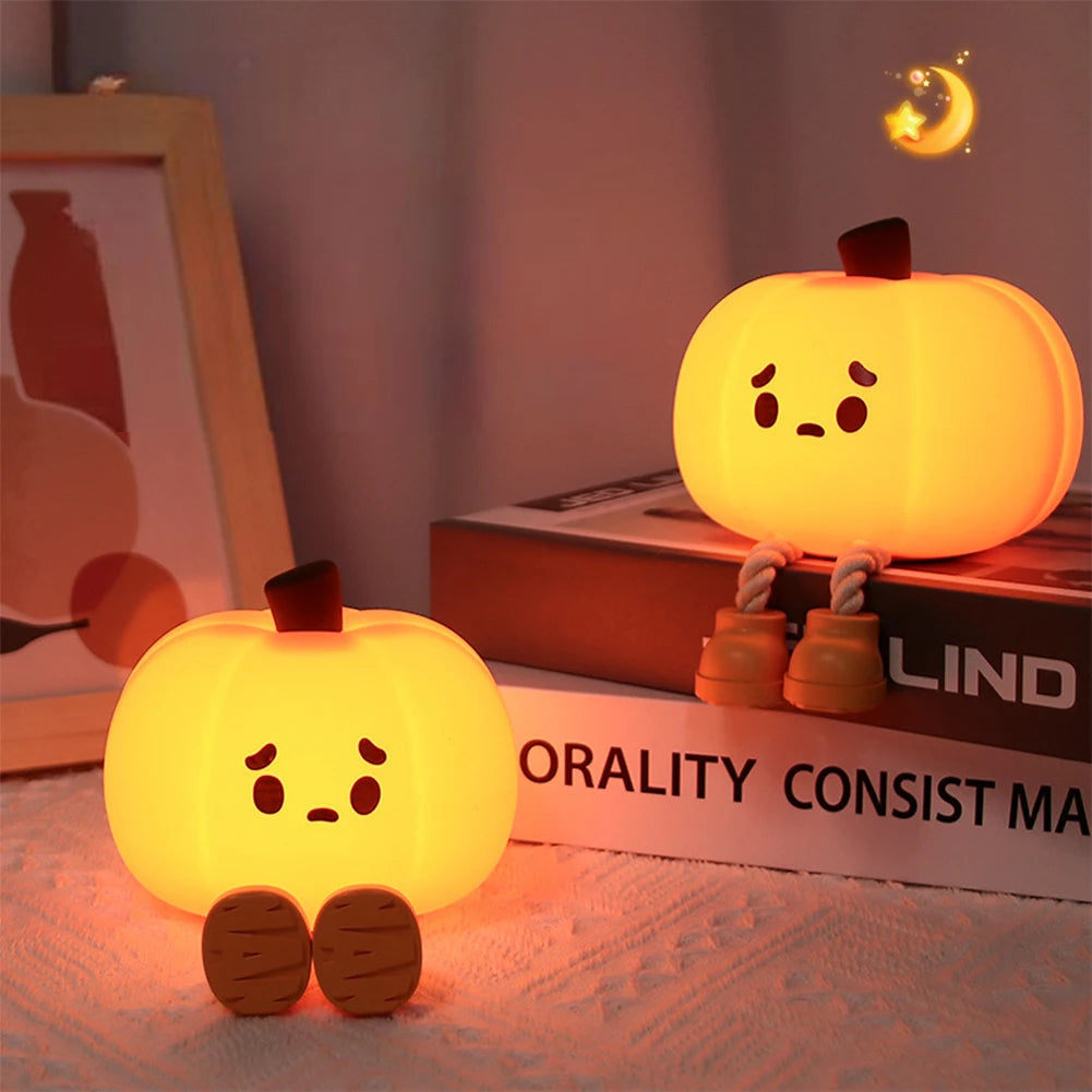 Soft Halloween Pumpkin Night Light