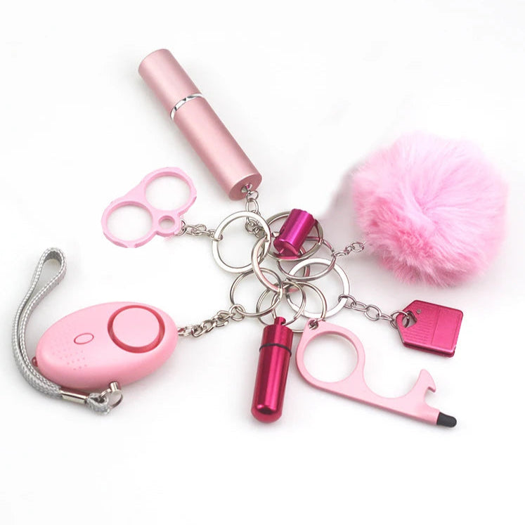 Defend yourself in style with 8pcs of this Protection Self Defense Alarm Keychain! Attach it to your keys for easy access and use its powerful alarm to deter potential threats. Stay safe and prepared with this must-have accessory for the risk-takers and adventurers!