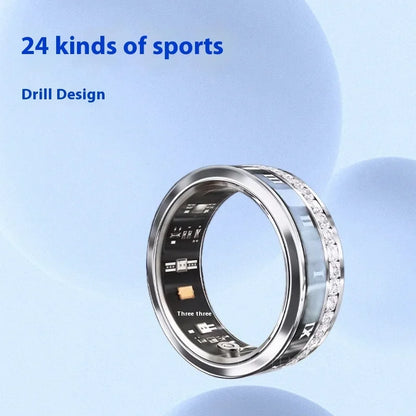 Experience the ultimate blend of elegance and technology with our Diamond, Titanium Steel, Waterproof, Bluetooth Smart Ring. Made with top-quality materials, this ring effortlessly combines style and function. Keep your devices connected and stay in control, all while looking sleek and sophisticated. A must-have for any modern individual.