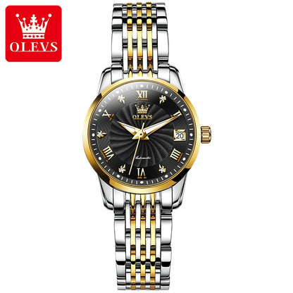 45832597799144 Experience the ultimate in luxury and style with the OLEVS Stainless Steel Watch for Men. Made from high-quality stainless steel, this watch boasts a sleek and modern design that will elevate any outfit. With its precise timekeeping and durable construction, this watch is sure to be a valuable addition to your collection.