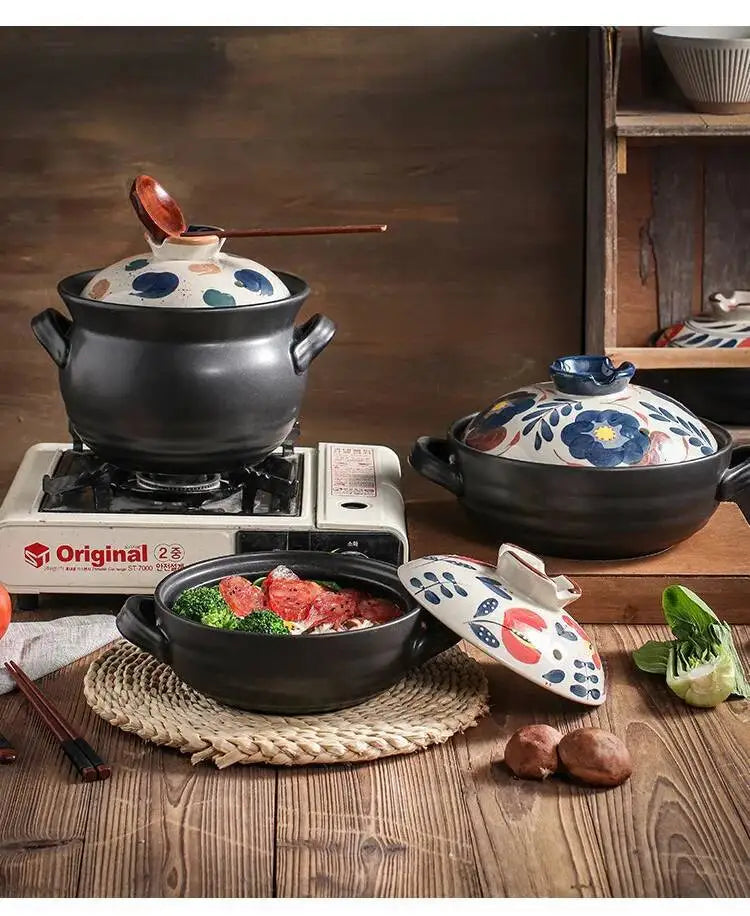 1.5L Japanese Thick Ceramic Heat Resistant Pots