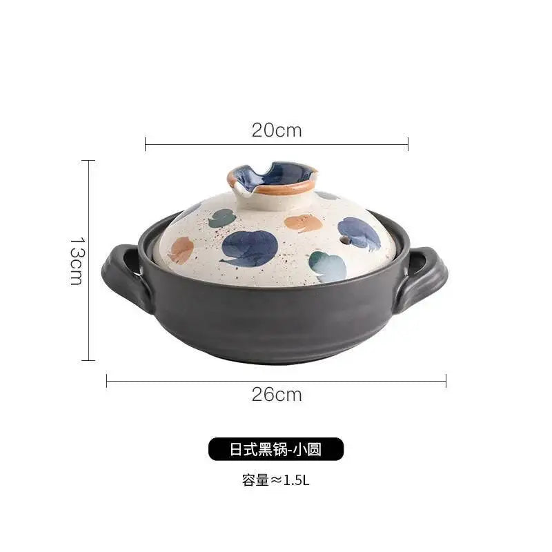 1.5L Japanese Thick Ceramic Heat Resistant Pots