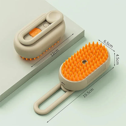 46548758364392 Easy 3 in1 Steam Grooming Massage Brush, the ultimate grooming tool for your hair and scalp. This innovative brush combines the benefits of gentle steam, grooming, and massage to nourish and rejuvenate your hair, giving you a healthier and shinier look.