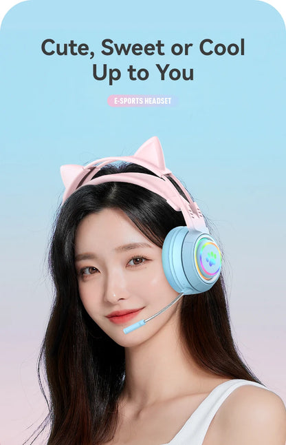 Enhance your audio experience with these Cute Antlers/Cat Ear Wireless Bluetooth Headphones. Stay connected without the hassle of wires and enjoy a playful design with antlers or cat ears to make a statement. 