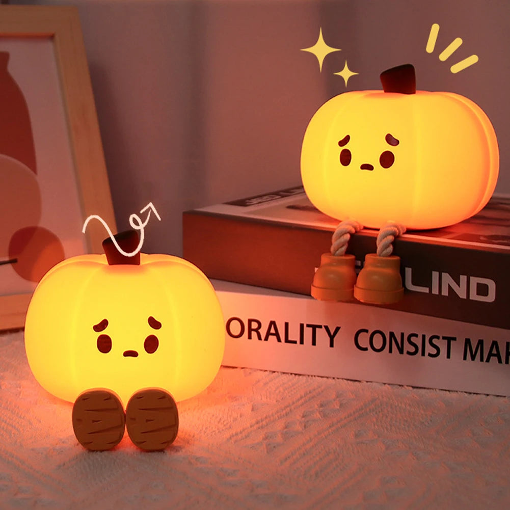 Soft Halloween Pumpkin Night Light