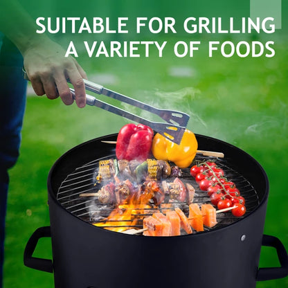 Heavy Duty Three Layered Steel Charcoal Smoker