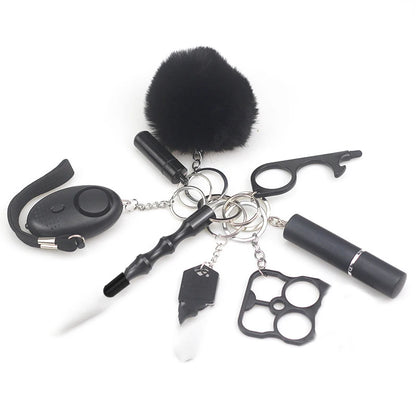 Defend yourself in style with 8pcs of this Protection Self Defense Alarm Keychain! Attach it to your keys for easy access and use its powerful alarm to deter potential threats. Stay safe and prepared with this must-have accessory for the risk-takers and adventurers!