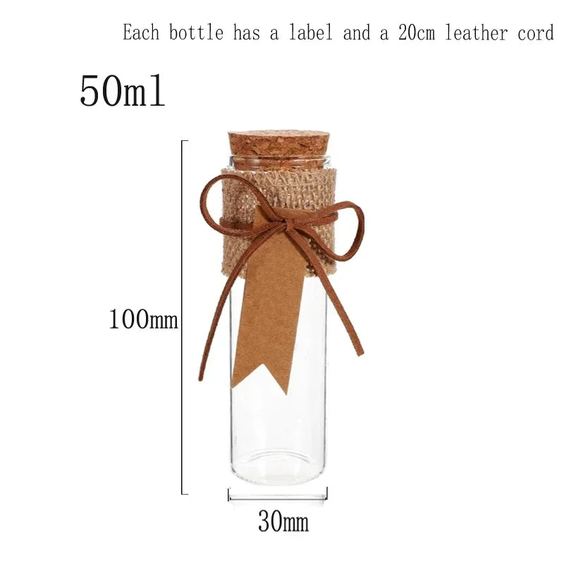 Introduce a touch of elegance and sophistication to your craft with our set of 5 clear straight glass bottles. Perfect for witch crafting and creating special potions, these bottles come with equally charming corks, making them both functional and visually appealing. Elevate your craft with these unique and exclusive bottles.