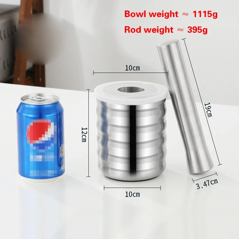 304 Stainless Steel Mortar