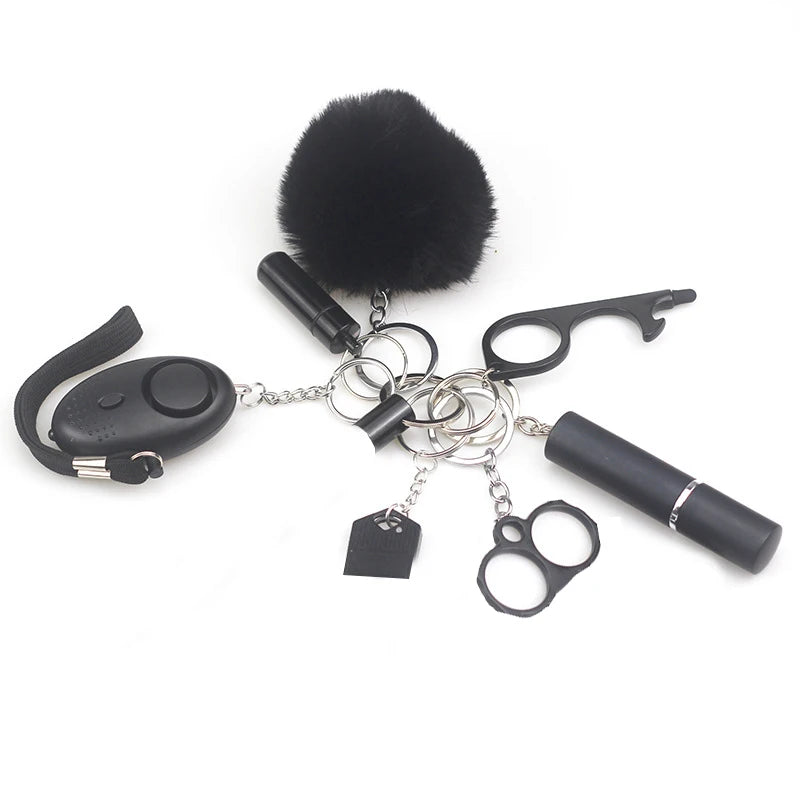 Defend yourself in style with 8pcs of this Protection Self Defense Alarm Keychain! Attach it to your keys for easy access and use its powerful alarm to deter potential threats. Stay safe and prepared with this must-have accessory for the risk-takers and adventurers!