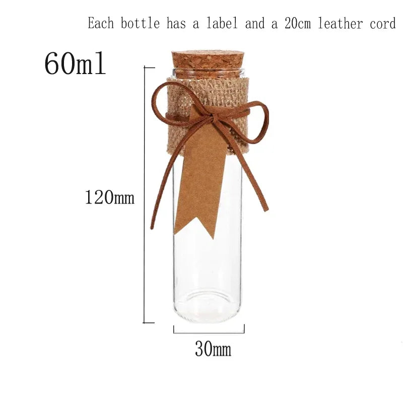 Introduce a touch of elegance and sophistication to your craft with our set of 5 clear straight glass bottles. Perfect for witch crafting and creating special potions, these bottles come with equally charming corks, making them both functional and visually appealing. Elevate your craft with these unique and exclusive bottles.