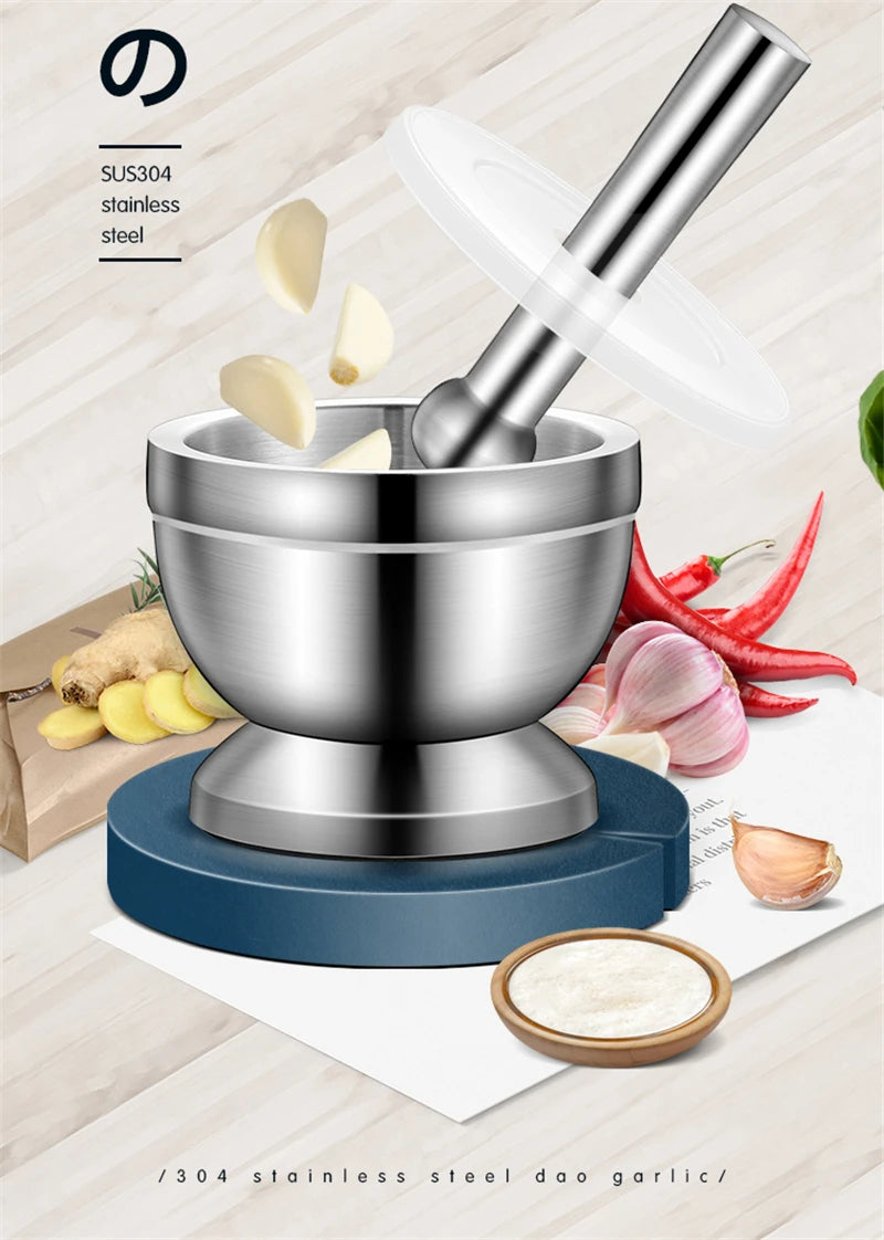 304 Stainless Steel Mortar