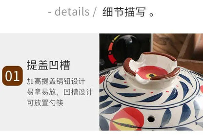 1.5L Japanese Thick Ceramic Heat Resistant Pots