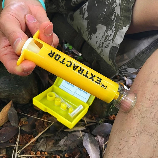 This emergency kit is essential for anyone living or traveling in areas with venomous snakes. The extractor kit is designed to safely extract snake venom, minimizing the risk of venom spreading and providing immediate treatment. Don't take chances when it comes to snake bites - keep this vital kit on hand for peace of mind.