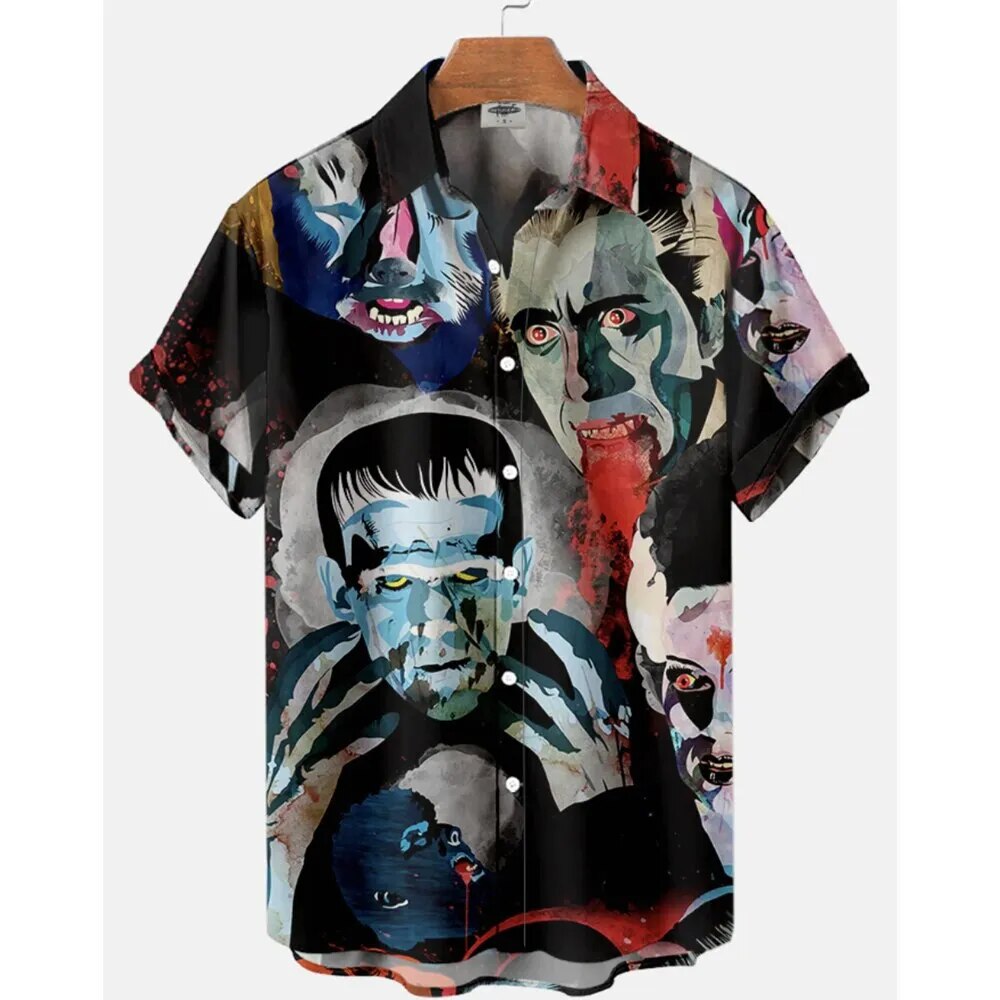 Spice up your Halloween party with this stylish 3D Monster Characters Casual Tops! Featuring a variety of fun characters, this top will liven up any evening. Perfect for making a statement, you'll be the talk of the party!