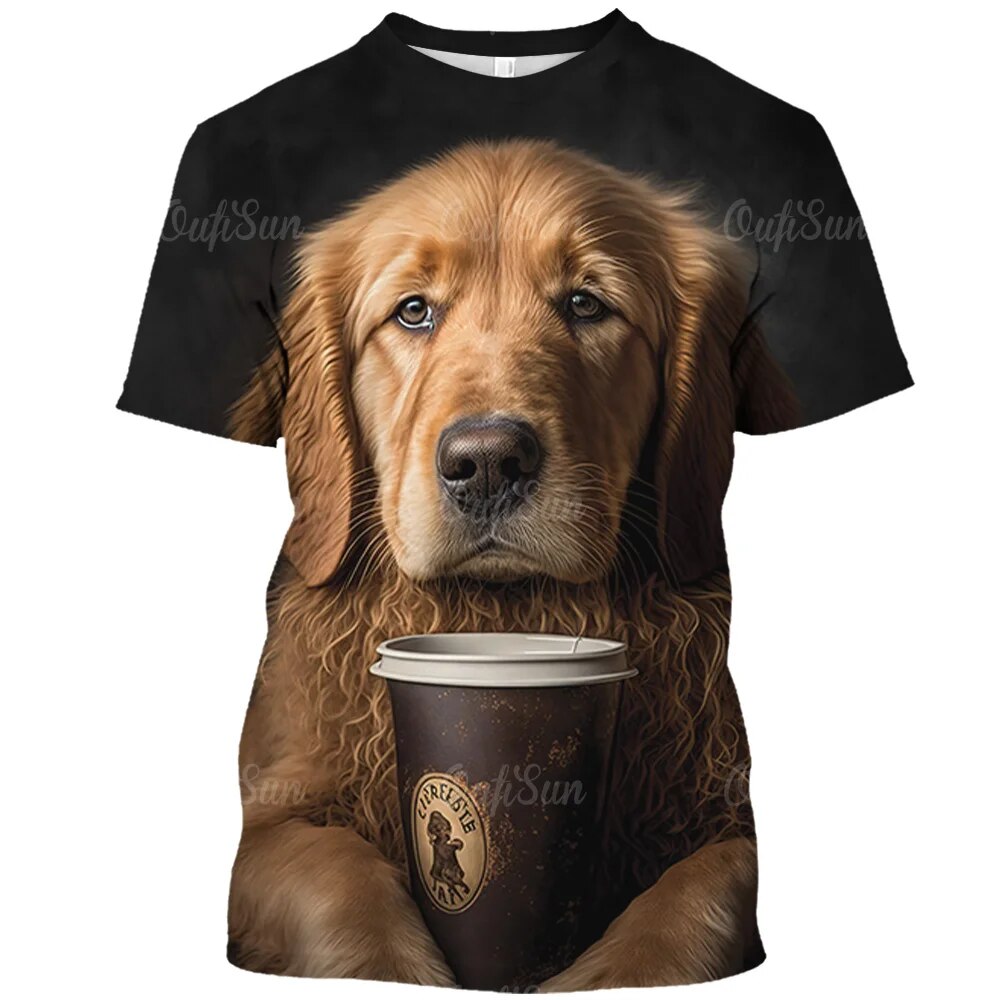 This fun 3D printed t-shirt is a must-have for dog moms and puppy pop! With its eye-catching design, it's sure to be the talk of the pup-park 🐶🐾. Perfect for showing off your pup-loving style, it's the perfect gift for the pup-obsessed. 😎