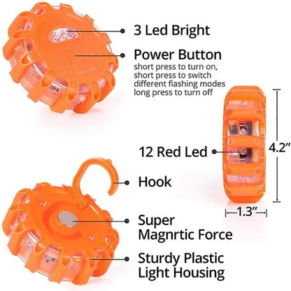 e prepared for any emergency with our LED 9 Mode Magnetic Emergency Flare! This versatile tool offers 9 different lighting modes and features strong magnetic backing for easy placement. Stay safe and visible in any situation. Don't leave home without it!