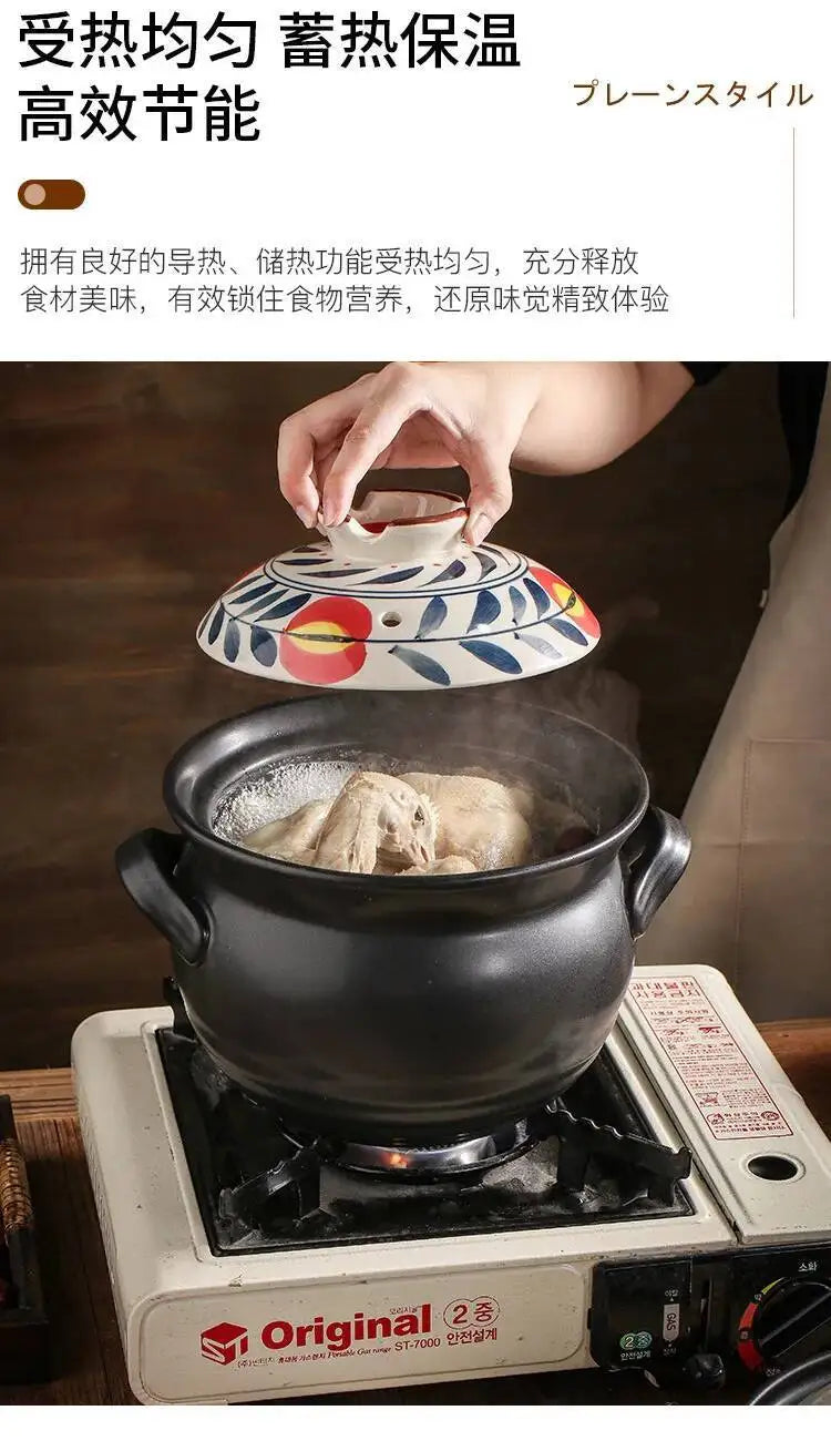 1.5L Japanese Thick Ceramic Heat Resistant Pots