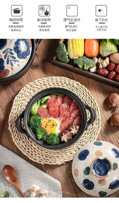 1.5L Japanese Thick Ceramic Heat Resistant Pots