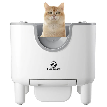 The Automatic F6 Self-Cleaning Litter Box revolutionizes feline hygiene with intelligent sensor technology that detects your cat's presence and automatically rakes waste into a sealed compartment within minutes of use. 