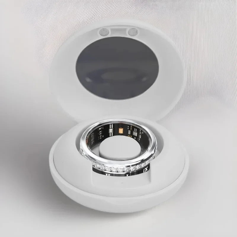 Experience the ultimate blend of elegance and technology with our Diamond, Titanium Steel, Waterproof, Bluetooth Smart Ring. Made with top-quality materials, this ring effortlessly combines style and function. Keep your devices connected and stay in control, all while looking sleek and sophisticated. A must-have for any modern individual.