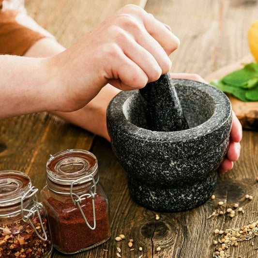 Elevate your culinary experience with our Granite Pattern Pestle Herb Grinder. Crafted with a luxurious granite pattern, this grinder effortlessly crushes and blends herbs for exquisite flavor. Enjoy the sophisticated and exclusive touch this premium product adds to your kitchen.