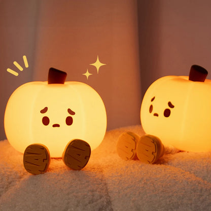 Soft Halloween Pumpkin Night Light