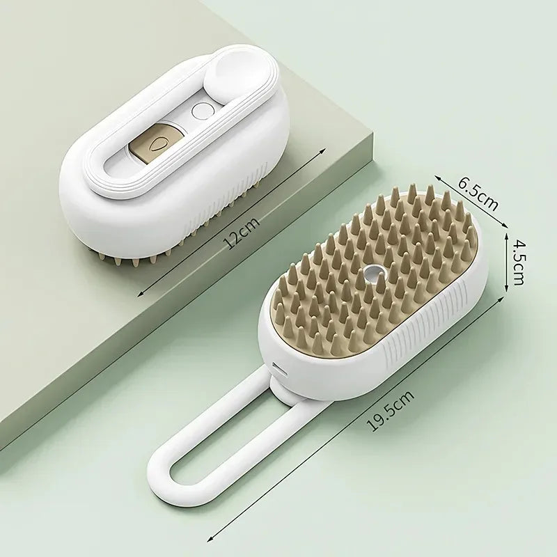 46548758298856 Easy 3 in1 Steam Grooming Massage Brush, the ultimate grooming tool for your hair and scalp. This innovative brush combines the benefits of gentle steam, grooming, and massage to nourish and rejuvenate your hair, giving you a healthier and shinier look.