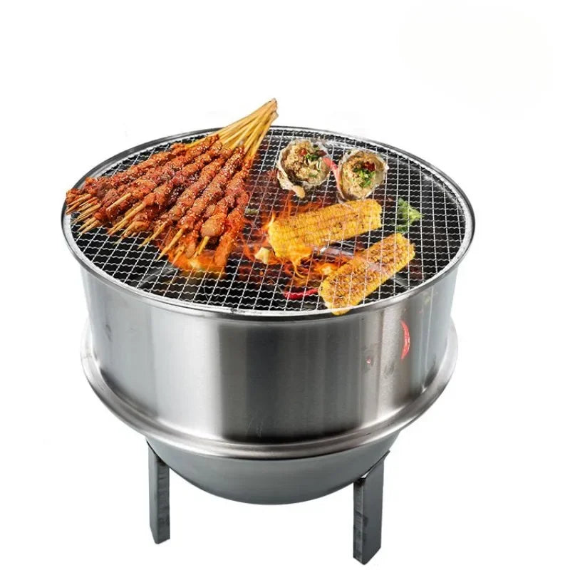 Expertly grill all your favorite foods with the Stainless Steel Smokeless Multifunctional Charcoal Barbecue Oven. Its innovative design allows for a smokeless cooking experience, while the durable stainless steel construction ensures long-lasting use. With multifunctional capabilities, this oven is perfect for all your outdoor cooking needs.