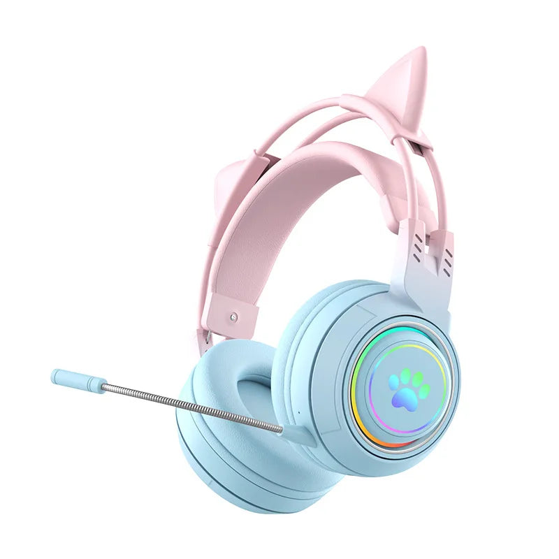 Enhance your audio experience with these Cute Antlers/Cat Ear Wireless Bluetooth Headphones. Stay connected without the hassle of wires and enjoy a playful design with antlers or cat ears to make a statement. 