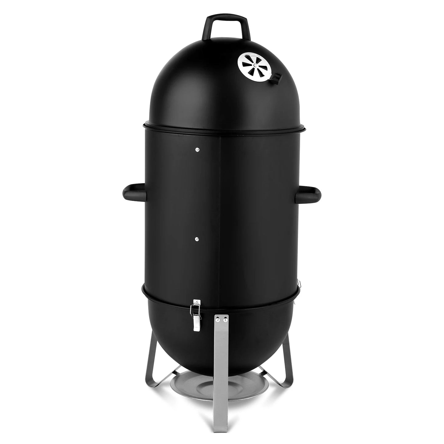 Heavy Duty Three Layered Steel Charcoal Smoker