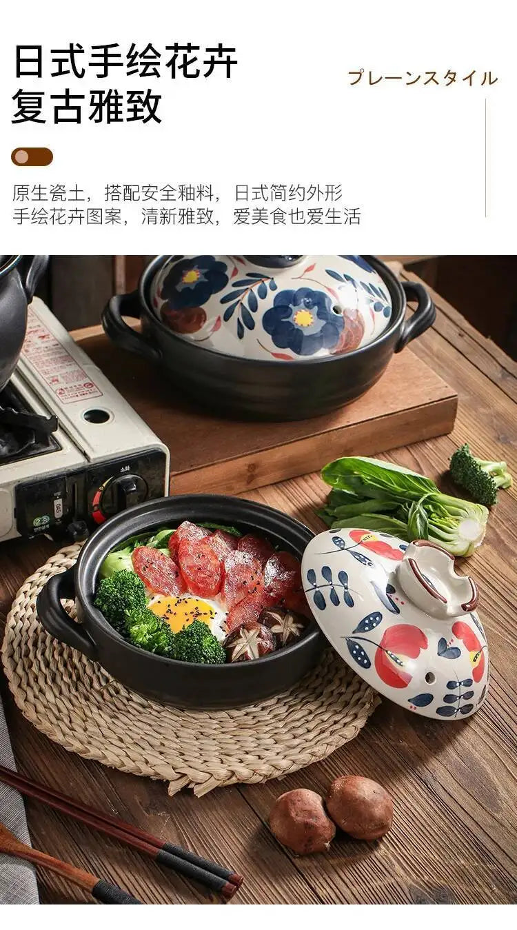 1.5L Japanese Thick Ceramic Heat Resistant Pots