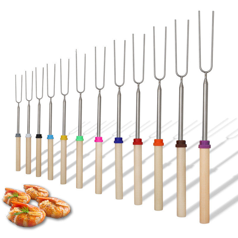 Stainless Steel Telescopic Barbecue Fork