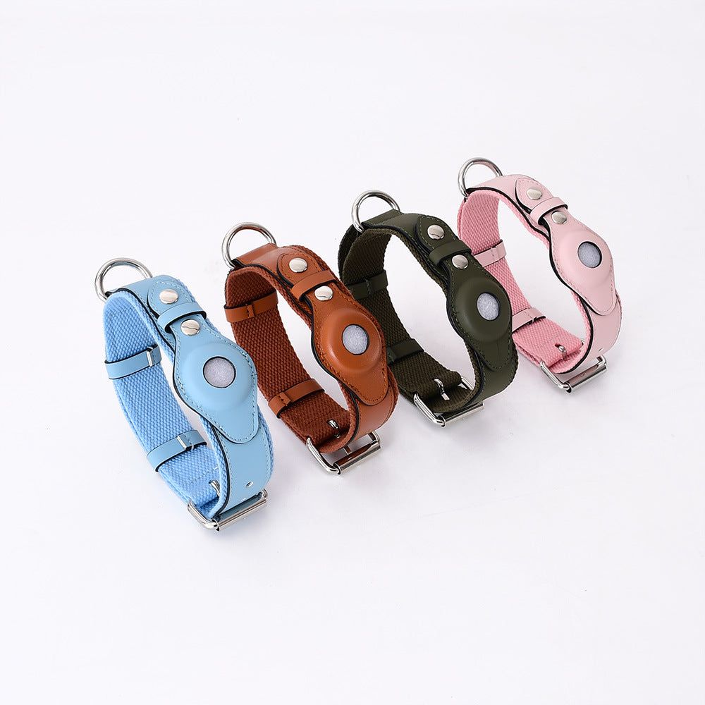 Protective Leather Airtag Cover Pet Collar. Keep your furry pal safe and secure with this luxurious cover that'll make them look paw-sitively good. 