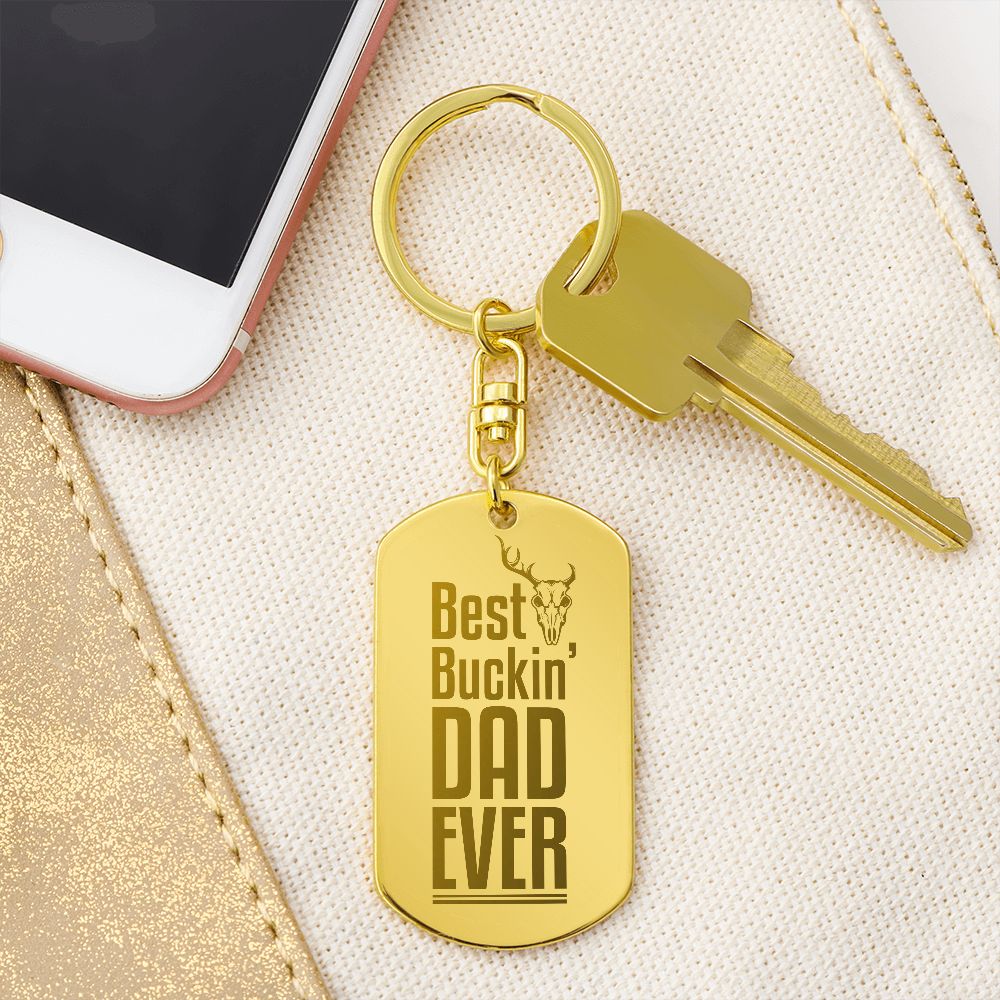 This attractive Engraved Dog Tag Keychain is the perfect gift for a loved one on the go, keeping their keys safe in one spot! Customize the gift even more with a special message or date to the backside for an added personal touch. 