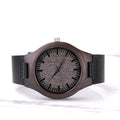 Time And Tide Engraved Wooden Watch