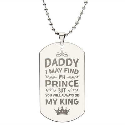 This engraved necklace is made from high quality stainless steel and is available in an 18K gold finish option. 
