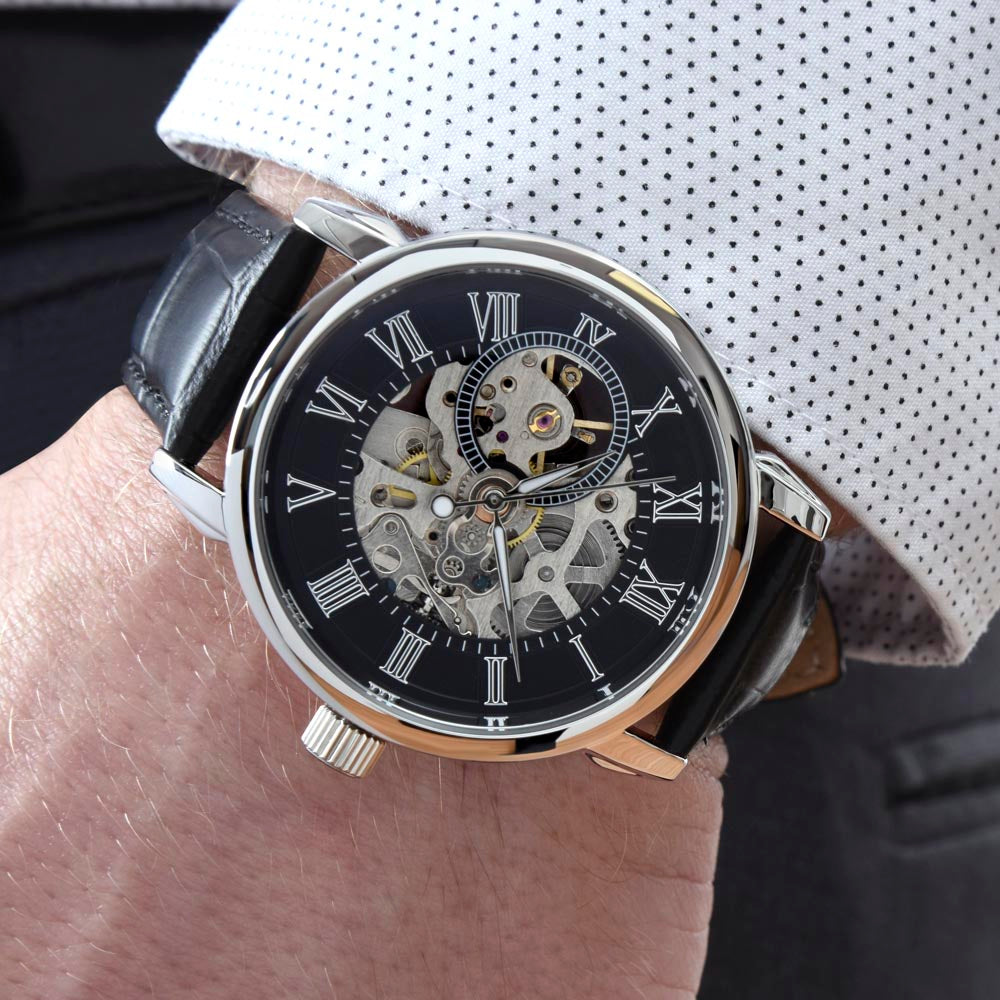 Classic Timeless Dad Father's Day Men's Openwork Watch