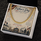 Happy Father's Day 250 Years of Freedom Cuban Link Chain