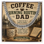 Coffee Morning Routine DAD Cuban Link Chain at dragoyle.com