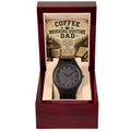 Coffee Morning Routine DAD Wooden Watch