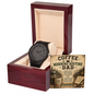 Coffee Morning Routine DAD Wooden Watch