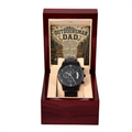 For The Outdoorsman Dad Handsome Black Chronograph Watch